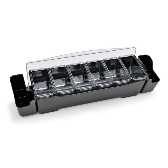 Was Germany Zutatenbehälter, mit 6 Einsätzen à 0,7 ltr., 57 x 15 x 18 cm, ABS Kunststoff, Polycarbonat Was Germany Zutatenbehälter, mit 6 Einsätzen à 0,7 ltr., 57 x 15 x 18 cm, ABS Kunststoff, Polycarbonat