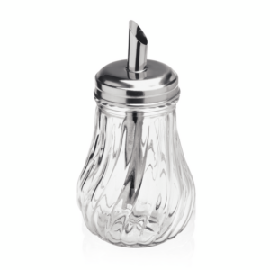 Was Germany Zuckerspender Set, 120 ml, Ø 7 cm, Set á 6 Stück, Edelstahl, Glas