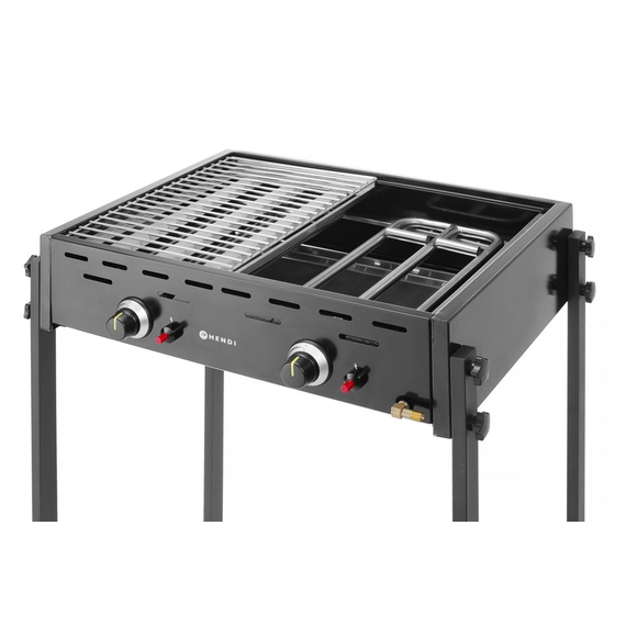 Hendi Gasgrill Roast-Master Pro Schwarz, Schwarz, 11,6kW, 790x560x(H)900mm 4 Hendi Gasgrill Roast-Master Pro Schwarz, Schwarz, 11,6kW, 790x560x(H)900mm