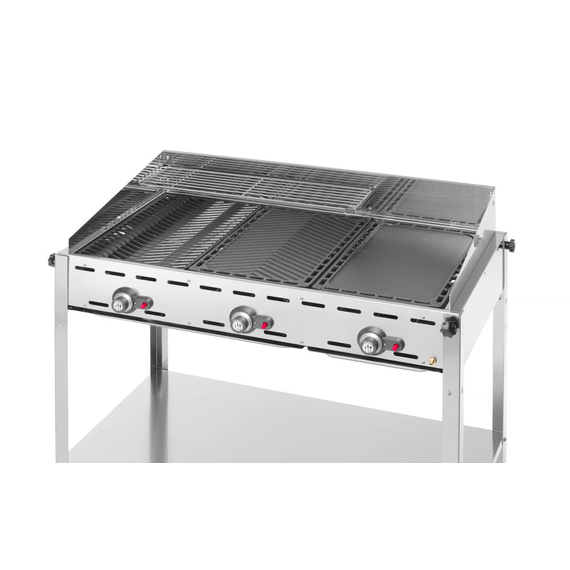 Hendi Grillsystem Green Fire mit 3 Brennern, Profi Line, 17,4kW, 1078x612x(H)825mm 3 Hendi Grillsystem Green Fire mit 3 Brennern, Profi Line, 17,4kW, 1078x612x(H)825mm