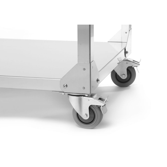Hendi Grillsystem Green Fire mit 4 Brennern, Profi Line, mit Rollengestell, Hellgrau, 22kW, 1400x612x(H)825mm 4 Hendi Grillsystem Green Fire mit 4 Brennern, Profi Line, mit Rollengestell, Hellgrau, 22kW, 1400x612x(H)825mm