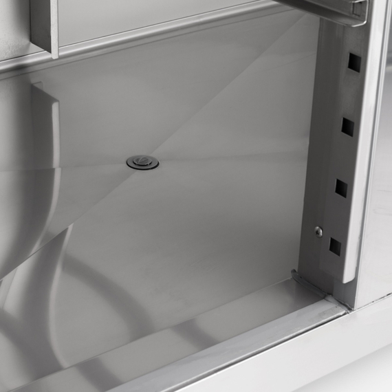 Maxima Gastro Kühlschrank - 800 l - 6 Einstellbare Regale - auf Rädern - Rostfreier Stahl 8 Maxima Gastro Kühlschrank - 800 l - 6 Einstellbare Regale - auf Rädern - Rostfreier Stahl