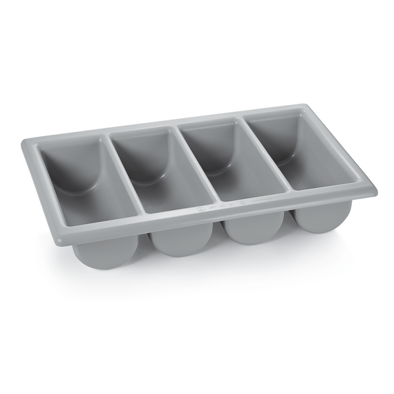 Was Germany Besteckkasten GN 1/1, mit 4 Einteilungen, grey, Polyethylen Was Germany Besteckkasten GN 1/1, mit 4 Einteilungen, grey, Polyethylen