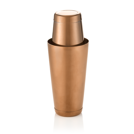 Was Germany Shaker Tin Tin, 0,4/0,75 ltr., Ø 8,5/9,5 cm, bronze, Chromnickelstahl, PVD Beschichtung Was Germany Shaker Tin Tin, 0,4/0,75 ltr., Ø 8,5/9,5 cm, bronze, Chromnickelstahl, PVD Beschichtung