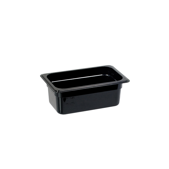 Gastronormbehälter Serie Buffet von Stalgast, schwarz, GN 1/4, H 100 mm Gastronormbehälter Serie Buffet von Stalgast, schwarz, GN 1/4, H 100 mm