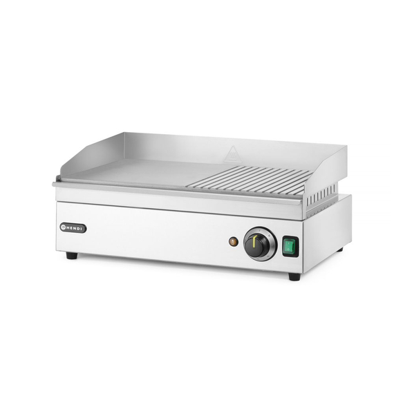 Hendi Grillplatte halb gerillt, Kitchen Line, 220-240V/2400W, 527x404x(H)233mm 2 Hendi Grillplatte halb gerillt, Kitchen Line, 220-240V/2400W, 527x404x(H)233mm