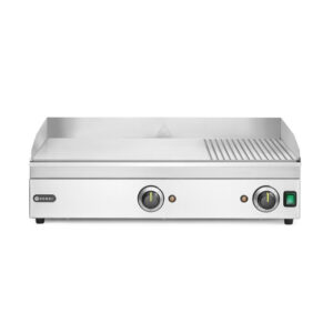 Hendi Grillplatte 1/3 gerillt, Kitchen Line, 220-240V/3500W, 697x474x(H)241mm