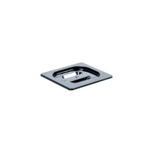 Stalgast GN-Deckel Standard, Polycarbonat, schwarz, für GN 1/6 Behälter