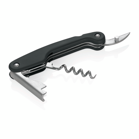 Was Germany Kellnermesser mit Softgriff, 12 cm, verchromt, Kunststoff Was Germany Kellnermesser mit Softgriff, 12 cm, verchromt, Kunststoff