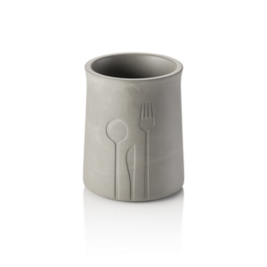 Was Germany Besteckbehälter Mare, Ø 11 cm, Höhe 14,5 cm, Beton, Ethylenvinylacetat