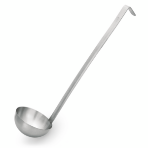 Essentials Schöpfkelle Set, Ø 7 cm, 30,5 cm, mit angepunktetem Hakenstiel, Set á 4 Stück, Chromnickelstahl