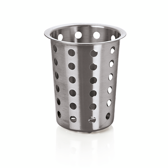 Was Germany Besteckköcher, Ø 11,5 cm, Höhe 12 cm, perforiert, Edelstahl Was Germany Besteckköcher, Ø 11,5 cm, Höhe 12 cm, perforiert, Edelstahl