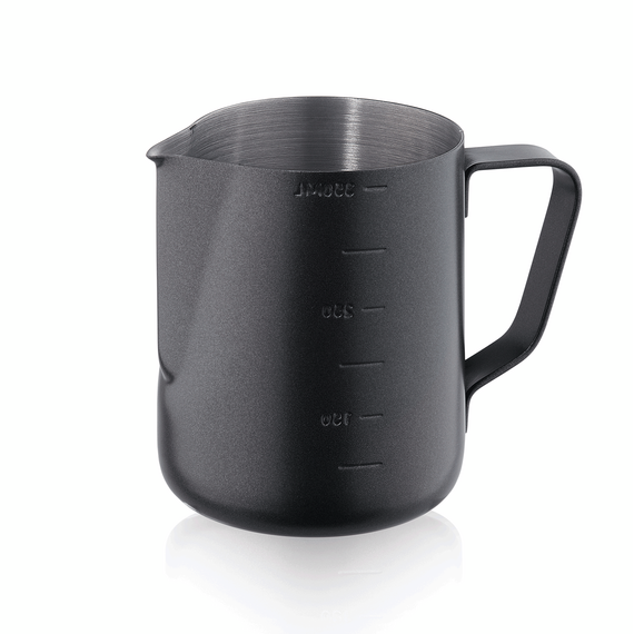 Was Germany Gießer, 0,35 ltr., Ø 6,5 cm, schwarze Antihaftbeschichtung außen, Chromnickelstahl Was Germany Gießer, 0,35 ltr., Ø 6,5 cm, schwarze Antihaftbeschichtung außen, Chromnickelstahl