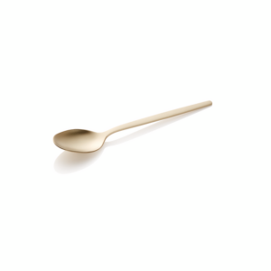 Alex Kaffeelöffel Set CHAMPAGNE, mit champagner, matter PVD Beschichtung, 13,5 cm, Set á 12 Stück, Chromnickelstahl 18/10