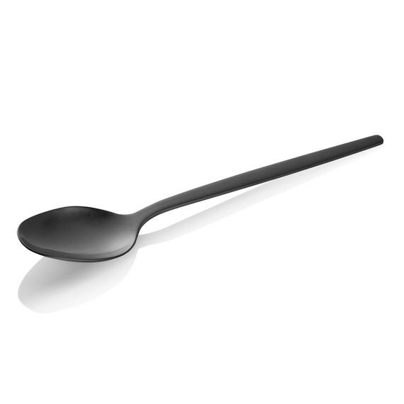 Alex Menülöffel Set BLACK, mit schwarz, matter PVD Beschichtung, 21 cm, Set á 12 Stück, Chromnickelstahl 18/10 Alex Menülöffel Set BLACK, mit schwarz, matter PVD Beschichtung, 21 cm, Set á 12 Stück, Chromnickelstahl 18/10