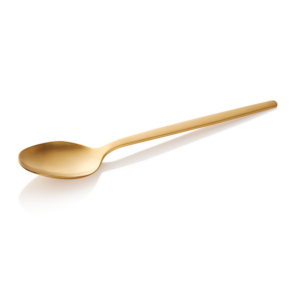 Alex Menülöffel Set GOLD, mit gold, matter PVD Beschichtung, 21 cm, Set á 12 Stück, Chromnickelstahl 18/10