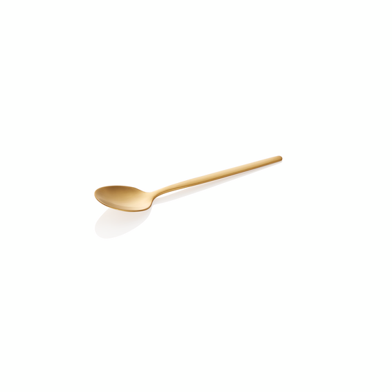 Alex Espressolöffel Set GOLD, mit gold, matter PVD Beschichtung, 11 cm, Set á 12 Stück, Chromnickelstahl 18/10 Alex Espressolöffel Set GOLD, mit gold, matter PVD Beschichtung, 11 cm, Set á 12 Stück, Chromnickelstahl 18/10