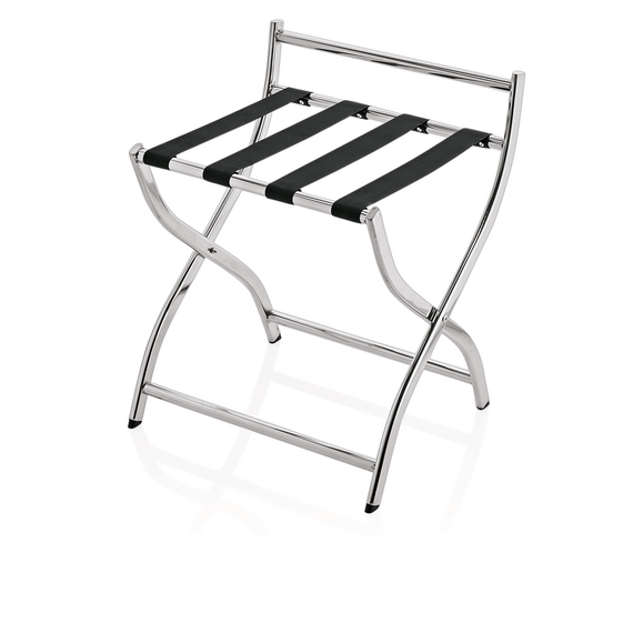 Was Germany Gepäckablage mit Wandschutz, 50 x 48 x 54 cm, silberfarben, Chromnickelstahl Was Germany Gepäckablage mit Wandschutz, 50 x 48 x 54 cm, silberfarben, Chromnickelstahl