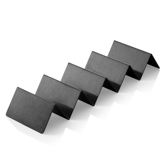 Was Germany Snackpresenter mit 4 Ablagen, 35 x 10 x 5 cm, schwarz, Edelstahl Was Germany Snackpresenter mit 4 Ablagen, 35 x 10 x 5 cm, schwarz, Edelstahl