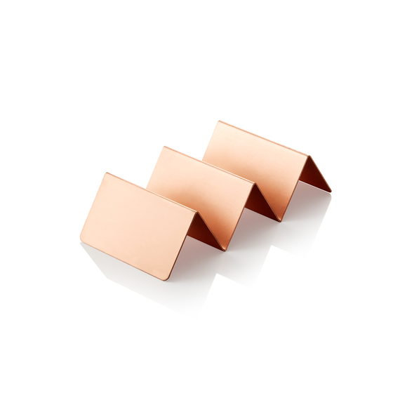 Was Germany Snackpresenter mit 2 Ablagen, 21 x 10 x 5 cm, kupferfarben, Edelstahl Was Germany Snackpresenter mit 2 Ablagen, 21 x 10 x 5 cm, kupferfarben, Edelstahl