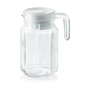 Was Germany Krug mit Kunststoffdeckel, 0,5 ltr., Ø 7,5 cm, Kunststoff, Glas