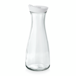 Was Germany Karaffe mit weißem Deckel, 1,0 ltr., Ø 10 cm, Kunststoff, Glas