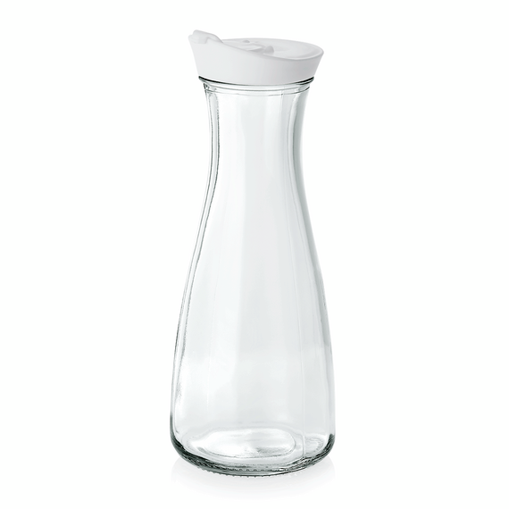 Was Germany Karaffe mit weißem Deckel, 1,0 ltr., Ø 10 cm, Kunststoff, Glas Was Germany Karaffe mit weißem Deckel, 1,0 ltr., Ø 10 cm, Kunststoff, Glas
