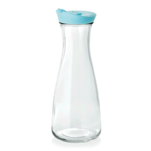 Was Germany Karaffe mit blauem Deckel, 1,0 ltr., Ø 10 cm, Kunststoff, Glas