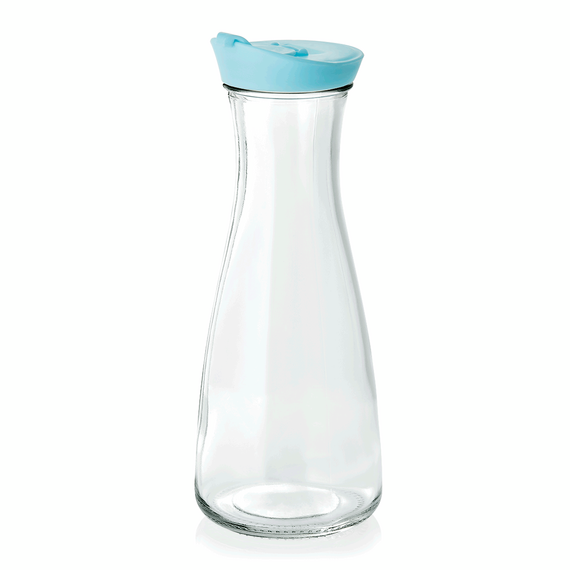 Was Germany Karaffe mit blauem Deckel, 1,0 ltr., Ø 10 cm, Kunststoff, Glas Was Germany Karaffe mit blauem Deckel, 1,0 ltr., Ø 10 cm, Kunststoff, Glas