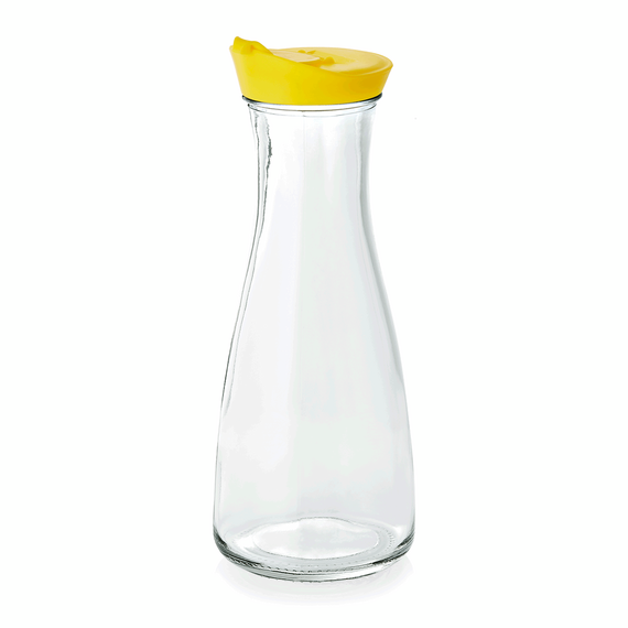 Was Germany Karaffe mit gelbem Deckel, 1,0 ltr., Ø 10 cm, Kunststoff, Glas Was Germany Karaffe mit gelbem Deckel, 1,0 ltr., Ø 10 cm, Kunststoff, Glas