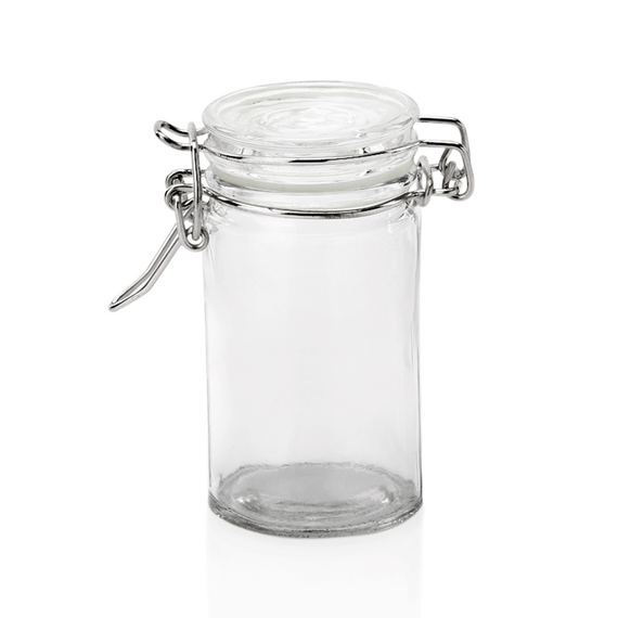 Was Germany Bügelverschlussglas Set, 75 ml, Ø 4,5 cm, Set á 6 Stück, Glas, Edelstahl Was Germany Bügelverschlussglas Set, 75 ml, Ø 4,5 cm, Set á 6 Stück, Glas, Edelstahl