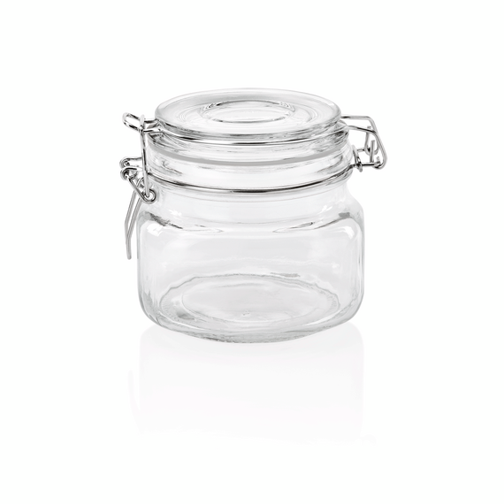 Was Germany Bügelverschlussglas Set, 0,5 ltr., Ø 11 cm, Höhe 10 cm, Set á 2 Stück, Glas, Edelstahl Was Germany Bügelverschlussglas Set, 0,5 ltr., Ø 11 cm, Höhe 10 cm, Set á 2 Stück, Glas, Edelstahl