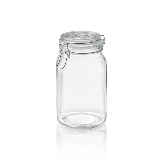 Was Germany Vorratsglas, 1,5 ltr., Ø 9 cm, Höhe 19,5 cm, Glas, Edelstahl, Silikon Was Germany Vorratsglas, 1,5 ltr., Ø 9 cm, Höhe 19,5 cm, Glas, Edelstahl, Silikon