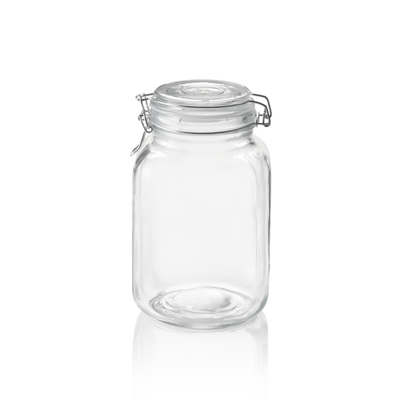 Was Germany Vorratsglas XL, 2 ltr., Ø 9 cm, Höhe 21 cm, Glas, Edelstahl, Silikon Was Germany Vorratsglas XL, 2 ltr., Ø 9 cm, Höhe 21 cm, Glas, Edelstahl, Silikon