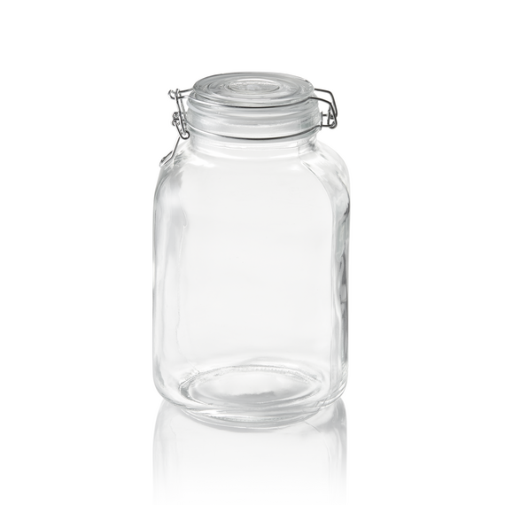 Was Germany Vorratsglas XL, 3 ltr., Ø 9 cm, Höhe 24 cm, Glas, Edelstahl, Silikon Was Germany Vorratsglas XL, 3 ltr., Ø 9 cm, Höhe 24 cm, Glas, Edelstahl, Silikon