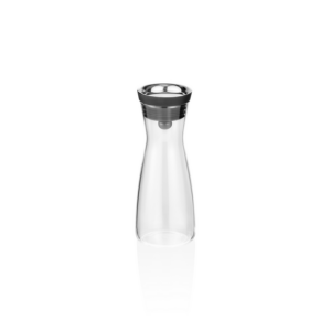 Was Germany Karaffe, 0,8 ltr., Ø 6,5 cm, Borosilikatglas, Edelstahl, Silikon