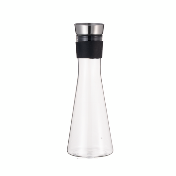 Was Germany Karaffe, 1,0 ltr., Ø 7 cm, Borosilikatglas, Edelstahl, Silikon Was Germany Karaffe, 1,0 ltr., Ø 7 cm, Borosilikatglas, Edelstahl, Silikon