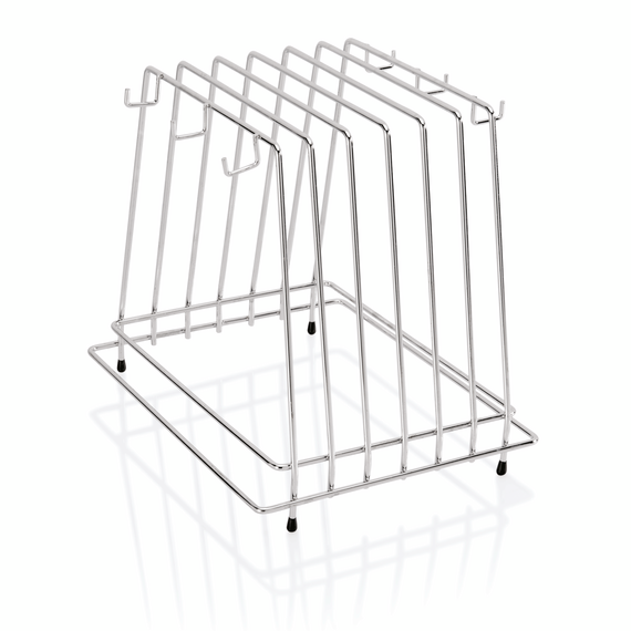 Essentials Schneidbretthalter für 6 Bretter bis max. 2 cm, 29,5 x 25,5 x 26 cm, Chromnickelstahl Essentials Schneidbretthalter für 6 Bretter bis max. 2 cm, 29,5 x 25,5 x 26 cm, Chromnickelstahl