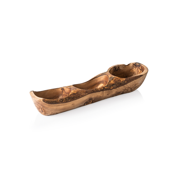 Pure Schale Triple OLIVE, 35 x 9 x 9 cm, Olivenholz Pure Schale Triple OLIVE, 35 x 9 x 9 cm, Olivenholz