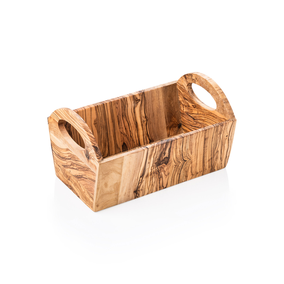 Pure Korb OLIVE, 28 x 15 x 16,5 cm, Olivenholz Pure Korb OLIVE, 28 x 15 x 16,5 cm, Olivenholz