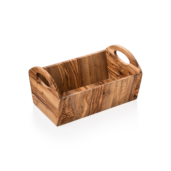 Pure Korb OLIVE, 33,5 x 17,5 x 17,5 cm, Olivenholz Pure Korb OLIVE, 33,5 x 17,5 x 17,5 cm, Olivenholz