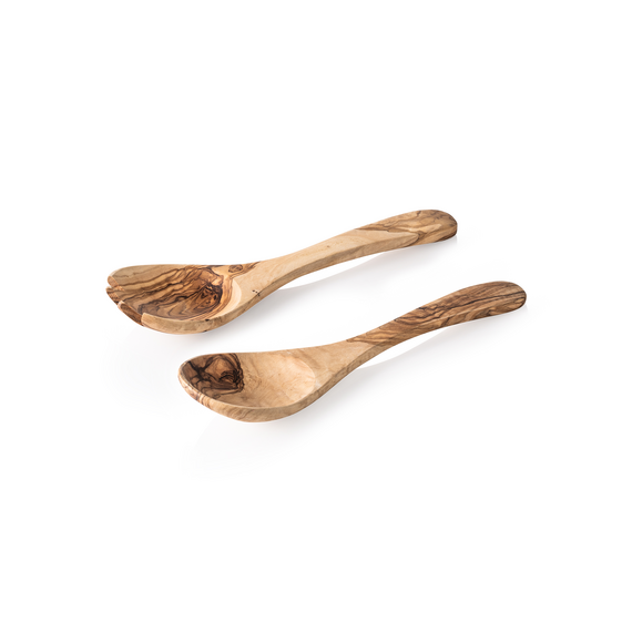 Pure Salatbesteck Set OLIVE, 27 cm, 2-teilig, Olivenholz Pure Salatbesteck Set OLIVE, 27 cm, 2-teilig, Olivenholz