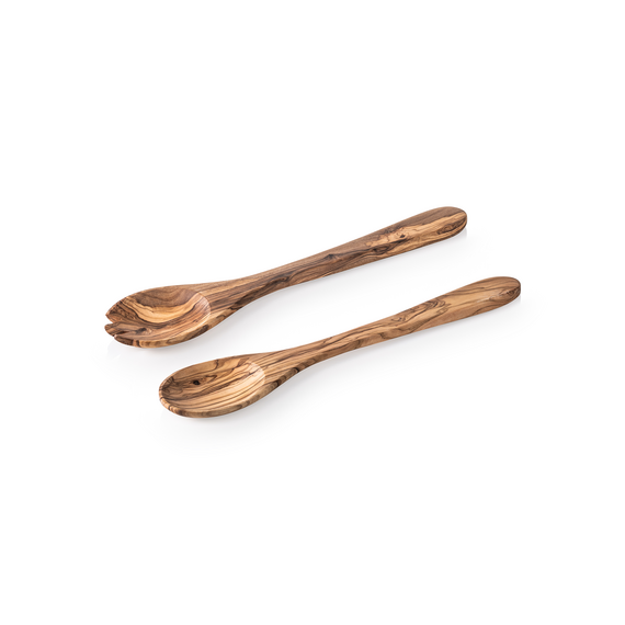 Pure Salatbesteck Set OLIVE, 30 cm, 2-teilig, Olivenholz Pure Salatbesteck Set OLIVE, 30 cm, 2-teilig, Olivenholz