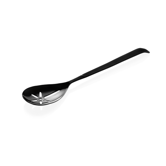Was Germany Servierlöffel KITCHEN TOOL 1887, 32 cm, geschlitzt, mit schwarzer PVD Beschichtung, Chromnickelstahl Was Germany Servierlöffel KITCHEN TOOL 1887, 32 cm, geschlitzt, mit schwarzer PVD Beschichtung, Chromnickelstahl