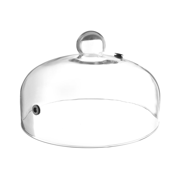 Hendi Glasglosche mit Lüftungsöffnung, Servierglosche, ⌀260x(H)175mm Hendi Glasglosche mit Lüftungsöffnung, Servierglosche, ⌀260x(H)175mm