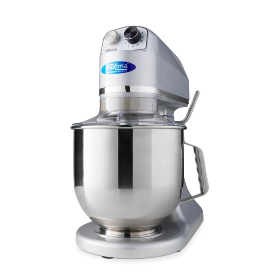 Maxima Gastro Planetenmischer - 7 l - Bis zu 2 kg Teig - Silber Maxima Gastro Planetenmischer - 7 l - Bis zu 2 kg Teig - Silber
