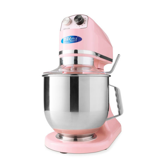 Maxima Gastro Planetenmischer - 7 l - Bis zu 2 kg Teig - Pink Maxima Gastro Planetenmischer - 7 l - Bis zu 2 kg Teig - Pink