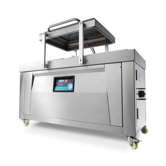Maxima Gastro Vakuumiergerät - 60 cm Siegelbalken - W76 x D60 x H16 cm Doppelkammer Maxima Gastro Vakuumiergerät - 60 cm Siegelbalken - W76 x D60 x H16 cm Doppelkammer