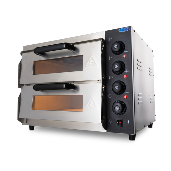 Maxima Gastro Pizzaofen - Passt 2 x Ø 40 cm Pizzas - Doppeldeck Maxima Gastro Pizzaofen - Passt 2 x Ø 40 cm Pizzas - Doppeldeck