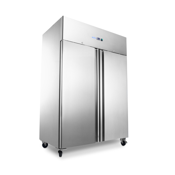 Maxima Gastro Kühlschrank - 800 l - 6 Einstellbare Regale - auf Rädern - Rostfreier Stahl Maxima Gastro Kühlschrank - 800 l - 6 Einstellbare Regale - auf Rädern - Rostfreier Stahl